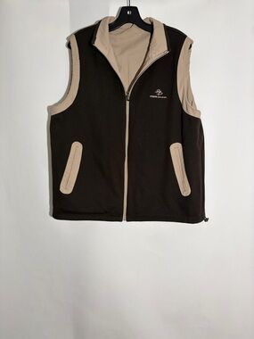 Pierre Balmain Balmain VTG 1990s Brown & Beige Reversible Vest Men’s Large